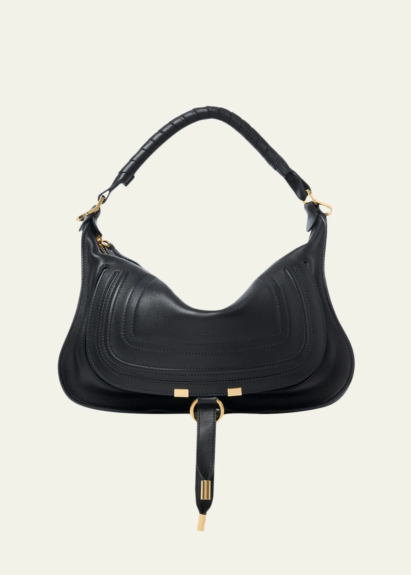 ChloeMarcie Medium Saddle Shoulder Bag in Leather