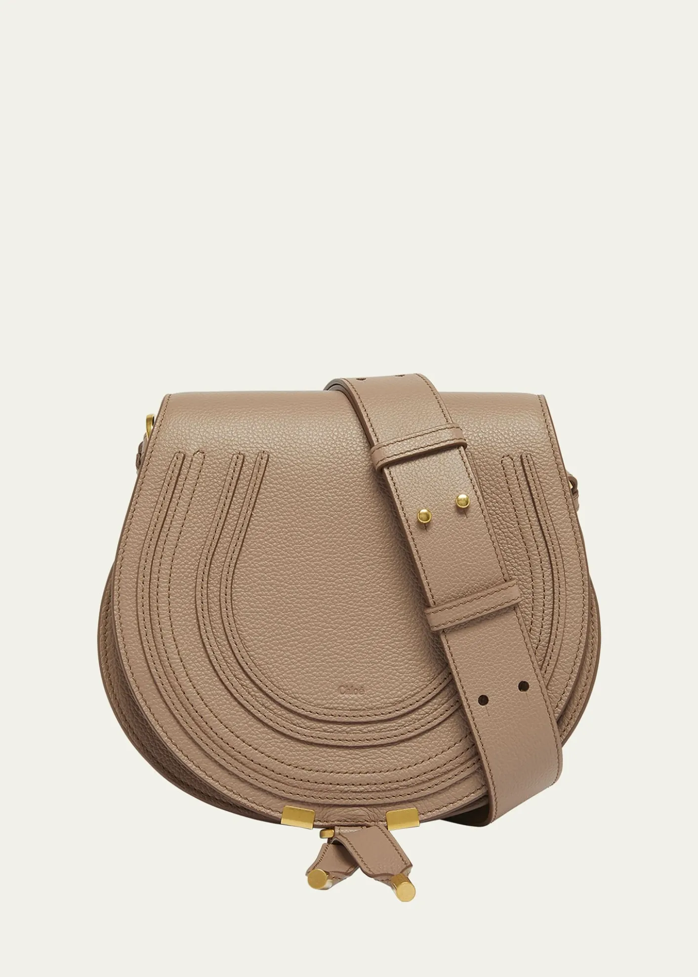 ChloeMarcie Medium Slim Crossbody Bag in Grained Calfskin