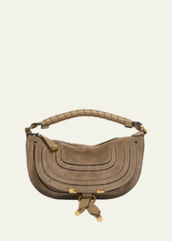 ChloeMarcie Mini Saddle Crossbody Bag in Suede