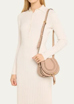 ChloeMarcie Small Crossbody Bag in Shiny Calfskin