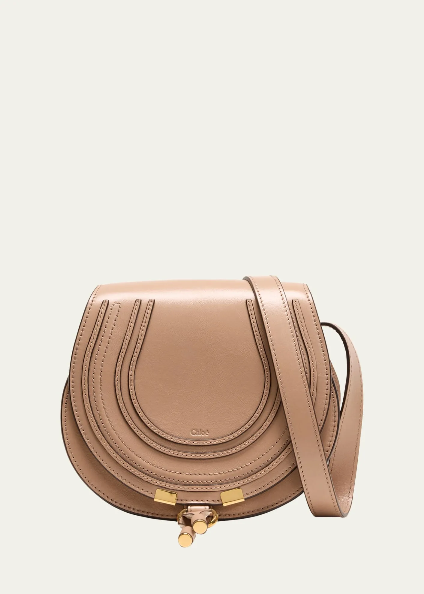 ChloeMarcie Small Crossbody Bag in Shiny Calfskin