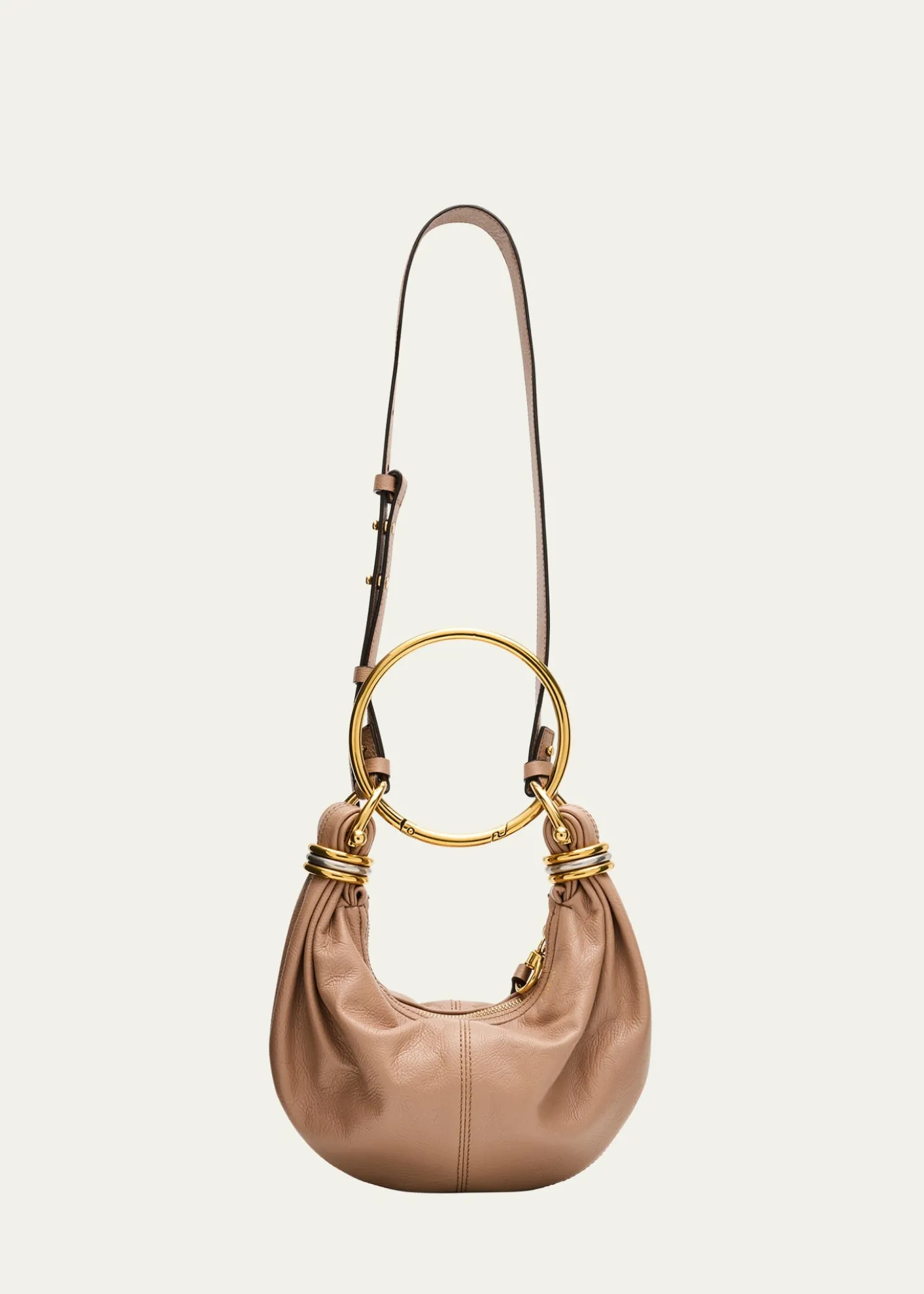 ChloeMini Bracelet Grained Leather Shoulder Bag