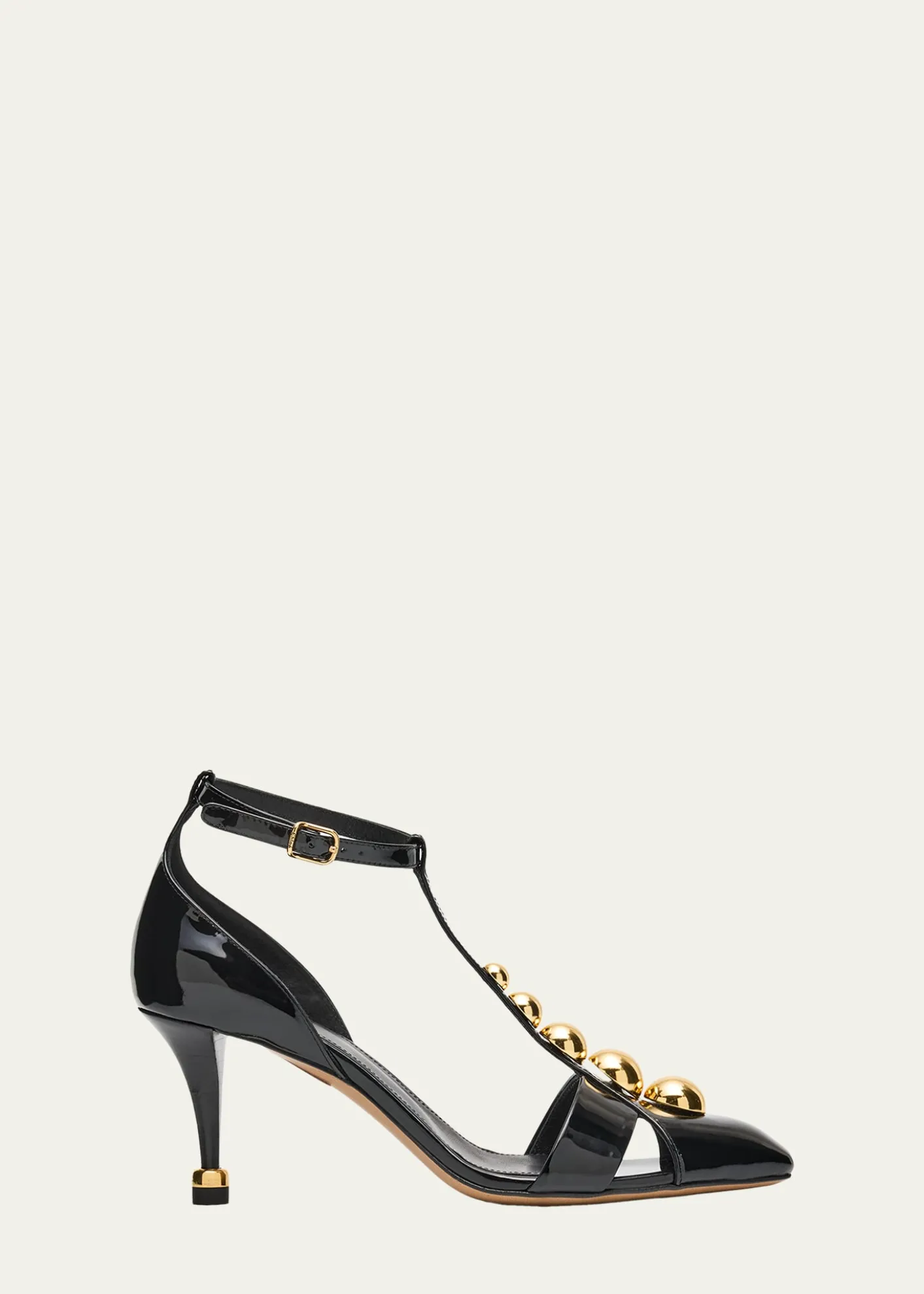 Chloe70mm Cleia Studded Patent Leather Pumps