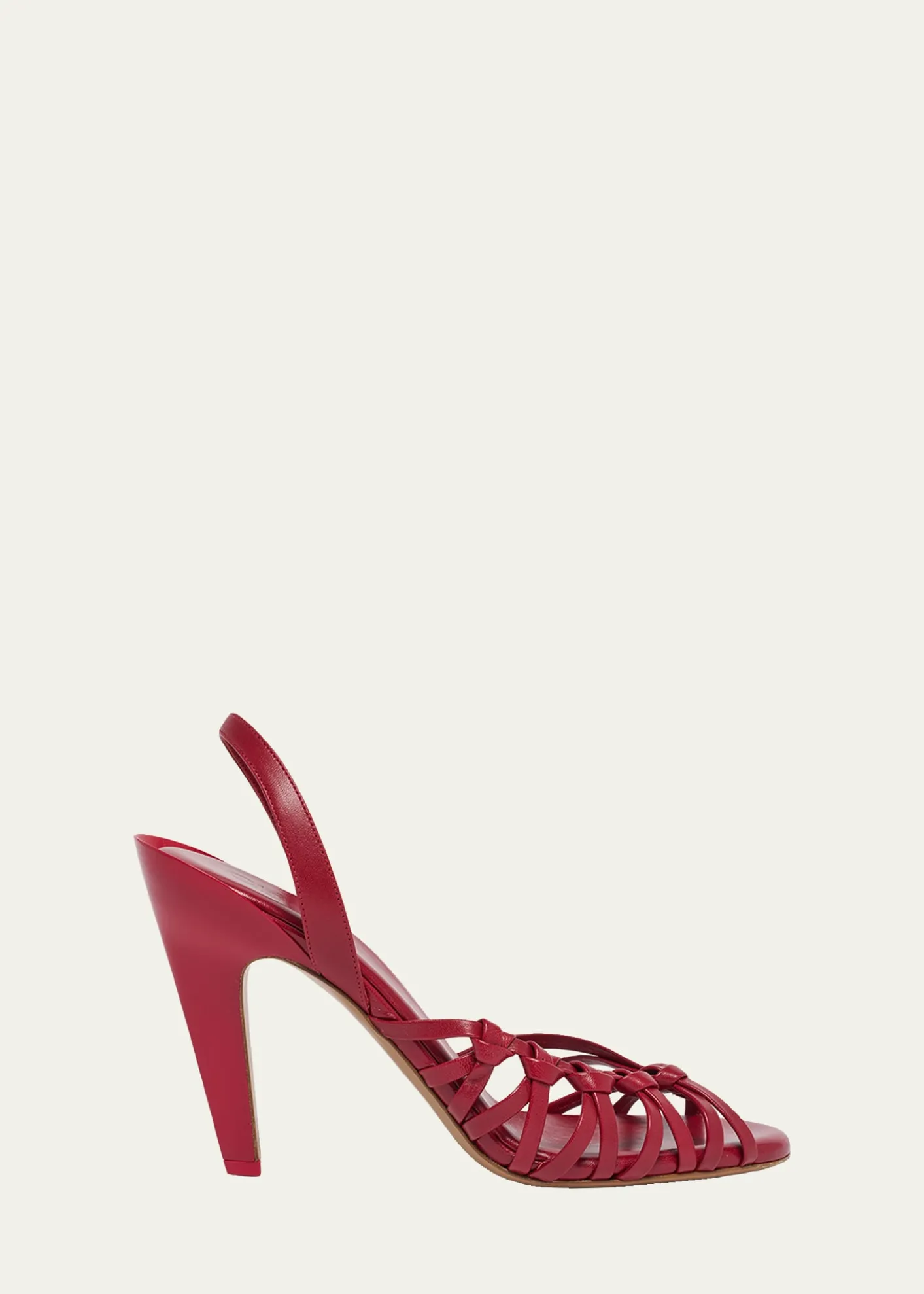 Chloe95mm Estra Knotted Leather Sandals