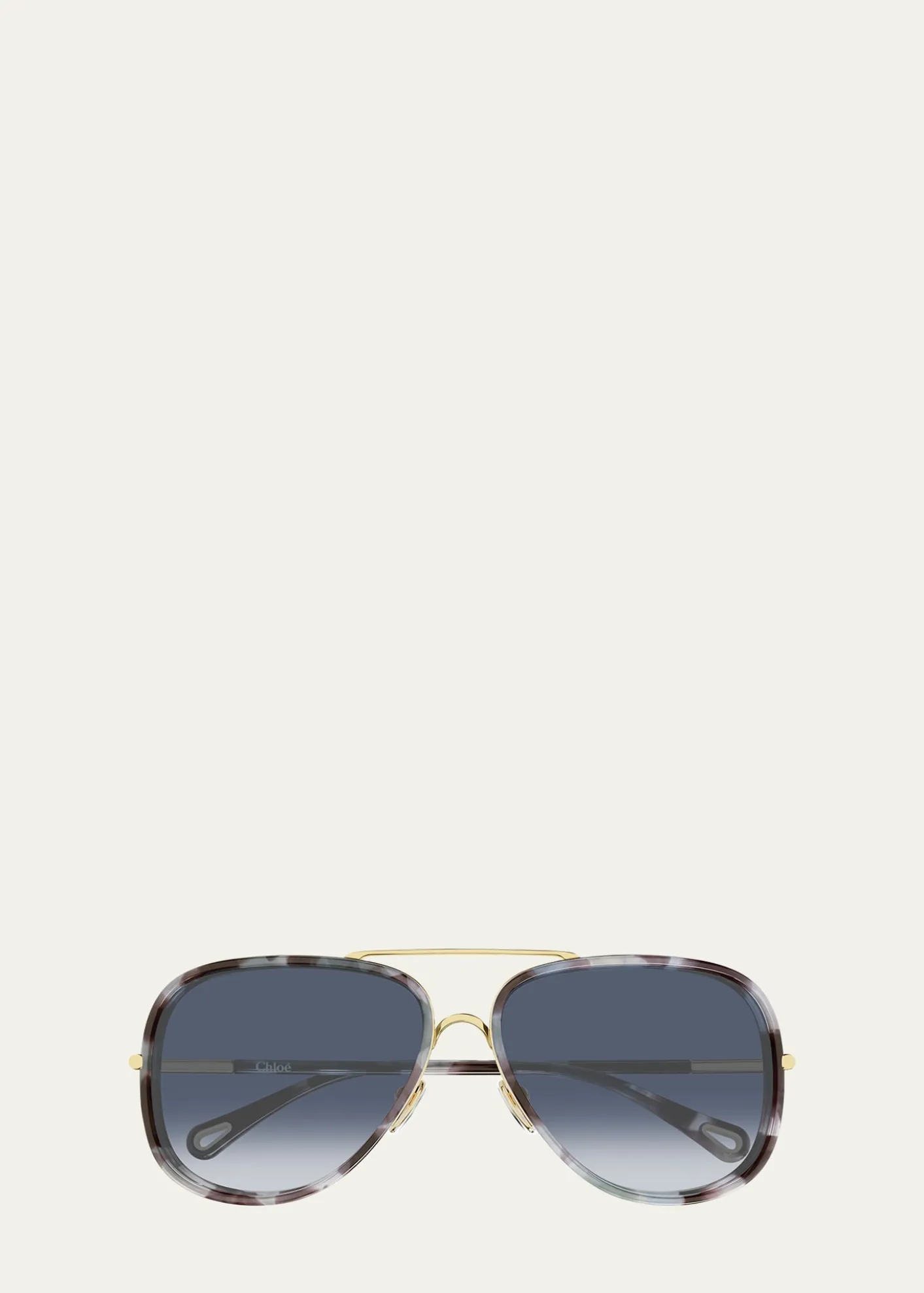 Chloe53mm Gradient Aviator Sunglasses