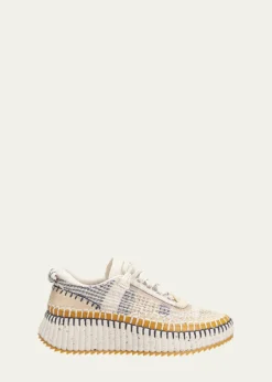 ChloeNama Stitch Walking Sneakers