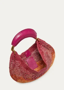 ChloeOmbre Banana Tote Bag in Viscose Raffia