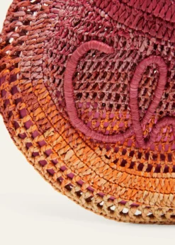 ChloeOmbre Banana Tote Bag in Viscose Raffia