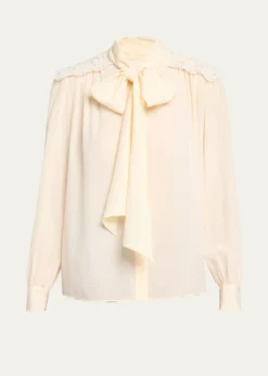 ChloeOrganic Silk Crepe De Chine Blouse