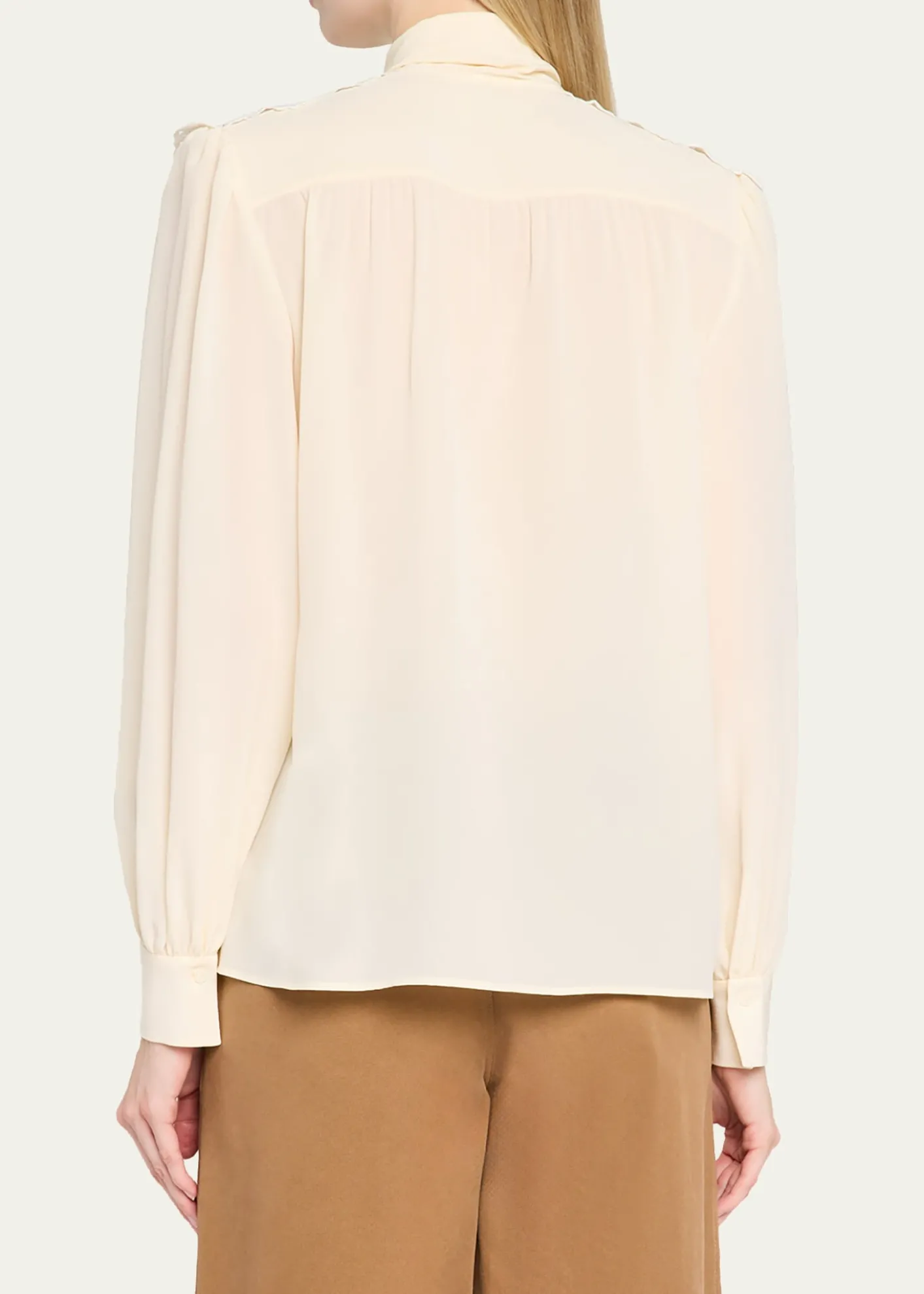 ChloeOrganic Silk Crepe De Chine Blouse