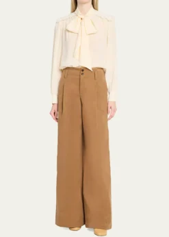 ChloeOrganic Silk Crepe De Chine Blouse