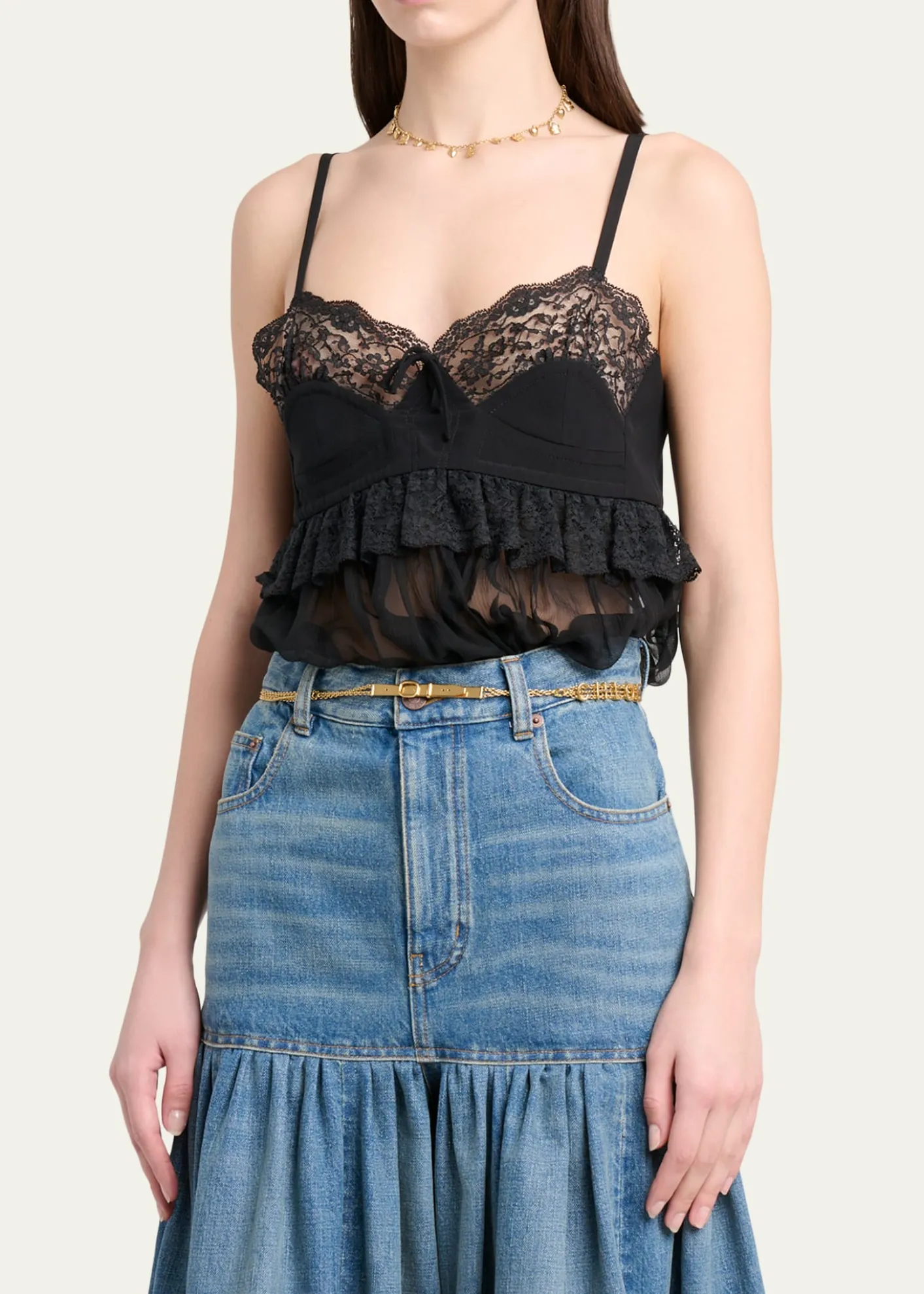 ChloeOrganic Silk Crepe De Chine Top