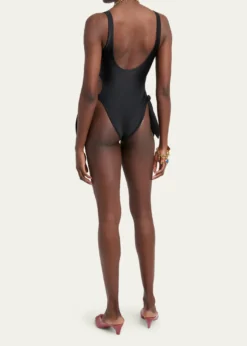 ChloeParrot Print One-Piece Swimsuit