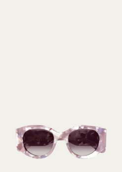 ChloeRound Acetate Sunglasses