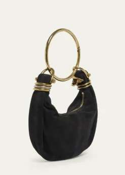 ChloeSculptural Bracelet Bag in Suede