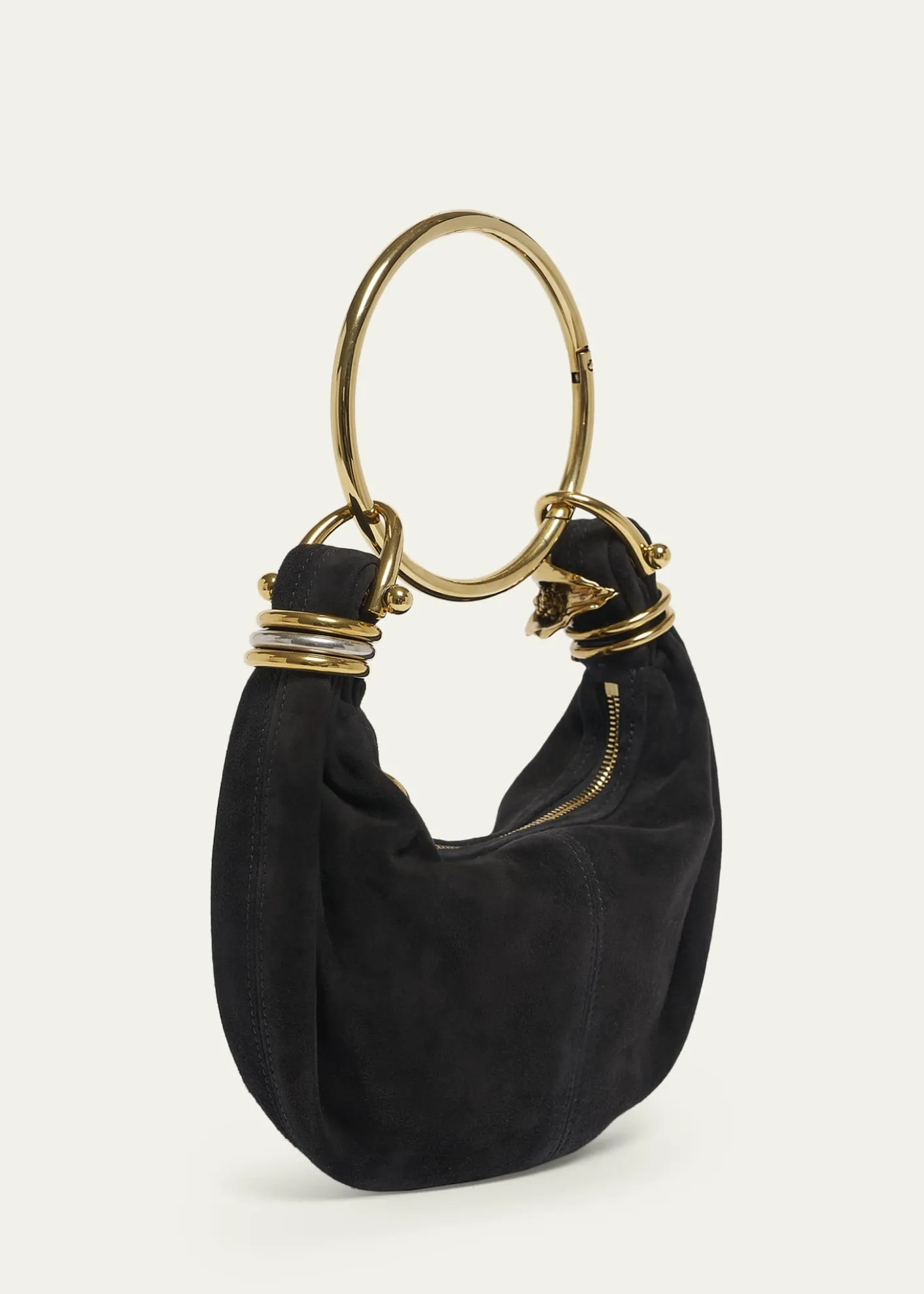 ChloeSculptural Bracelet Bag in Suede