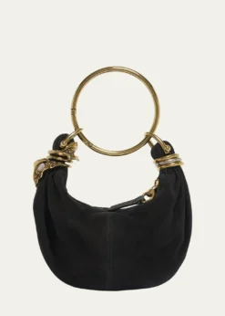 ChloeSculptural Bracelet Bag in Suede