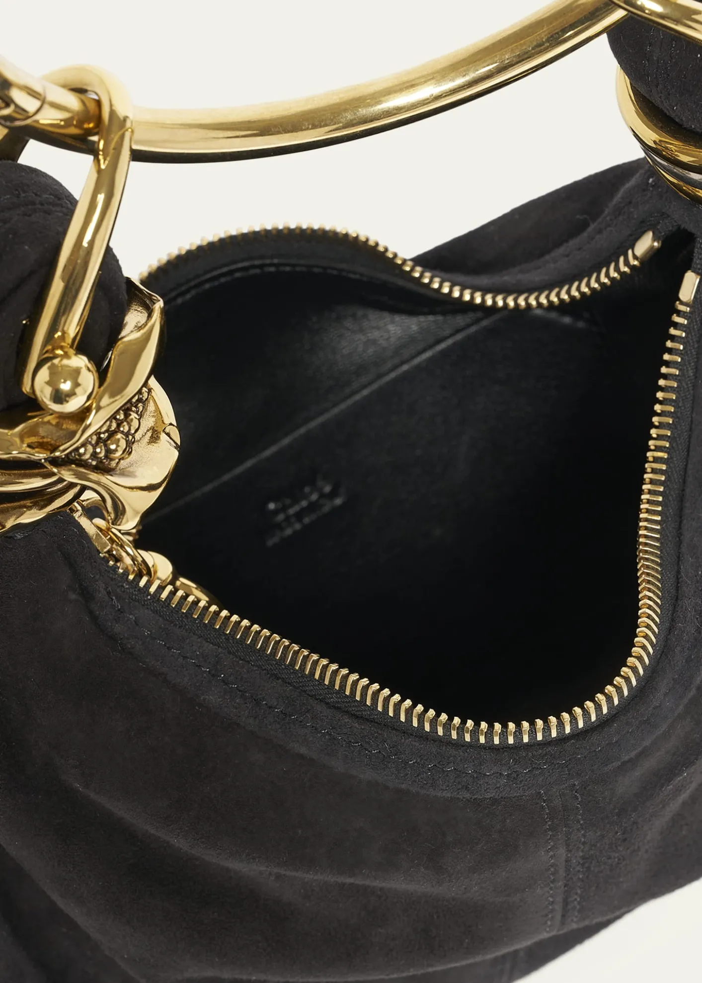 ChloeSculptural Bracelet Bag in Suede