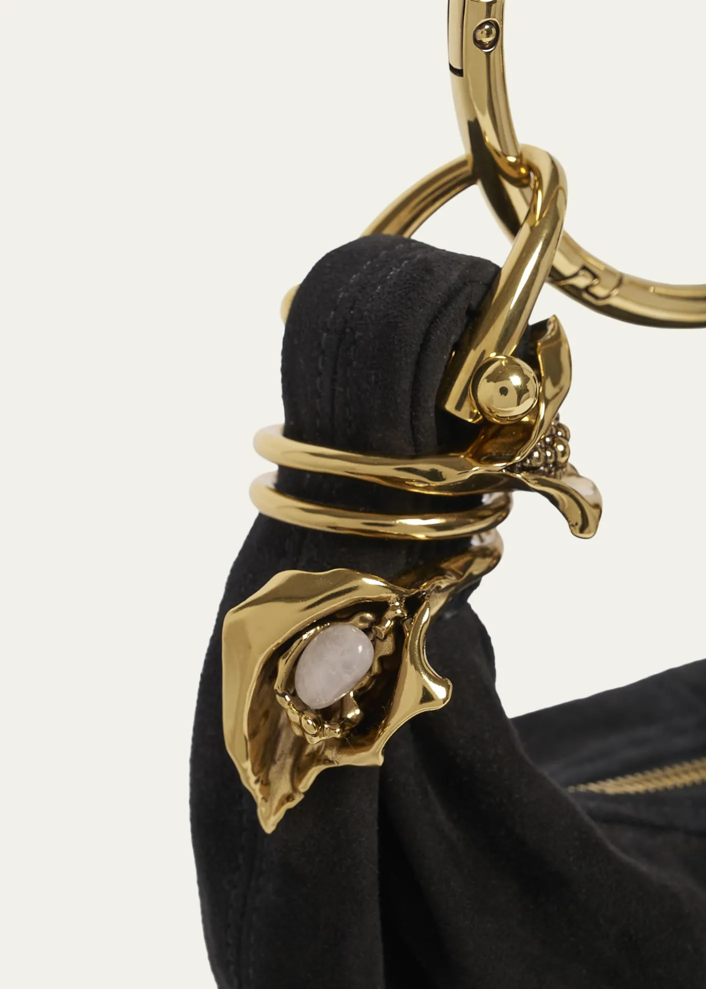 ChloeSculptural Bracelet Bag in Suede
