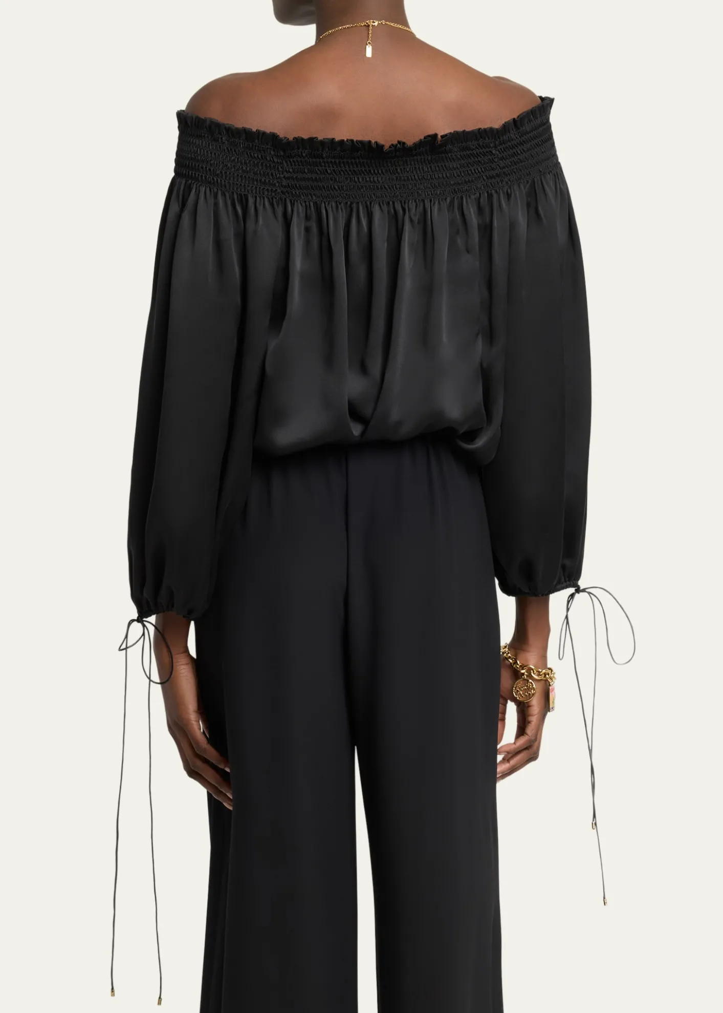 ChloeSilk Off-The-Shoulder Top