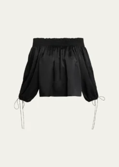 ChloeSilk Off-The-Shoulder Top