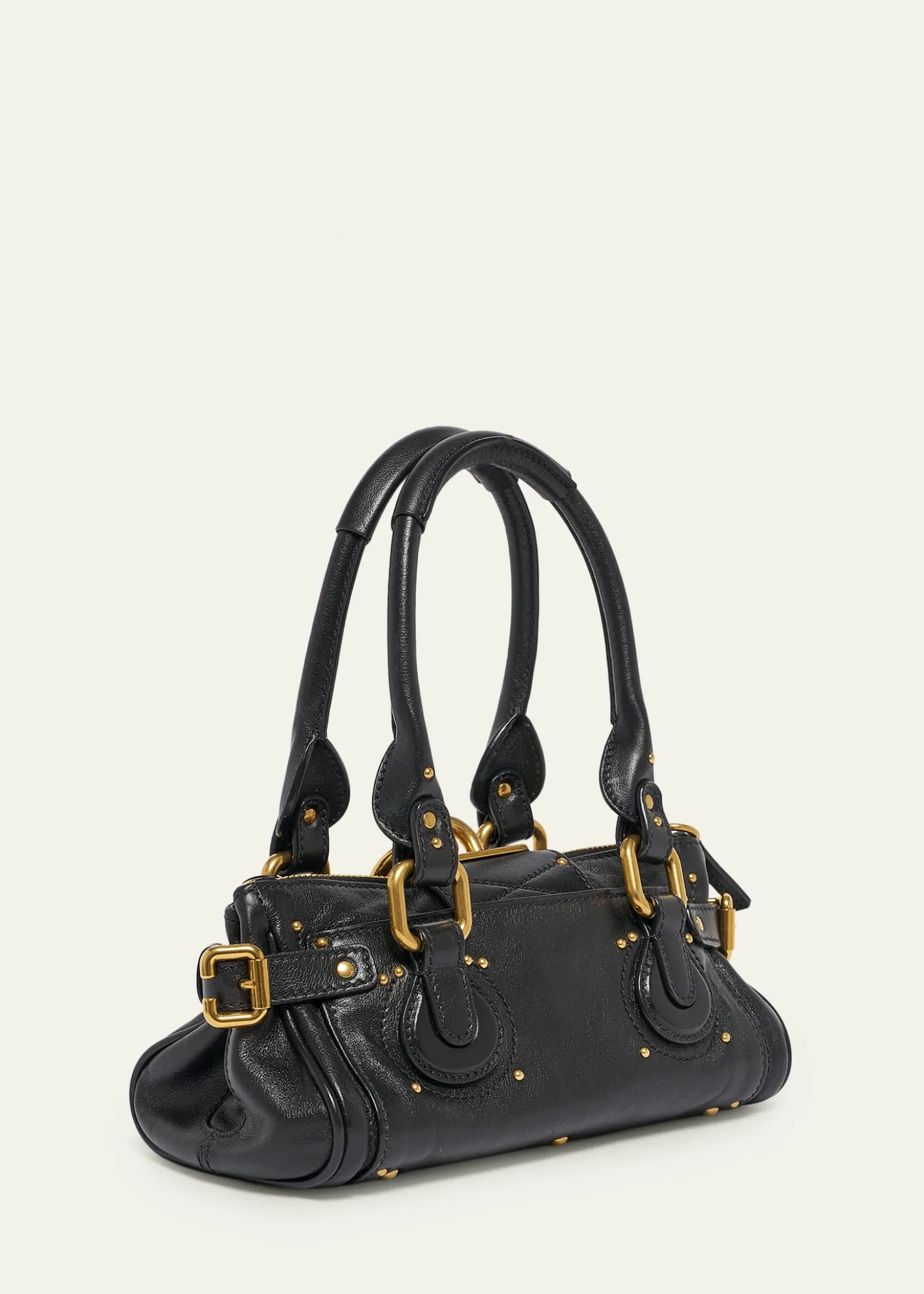 ChloeSmall Paddington Padlock Shoulder Bag in Leather