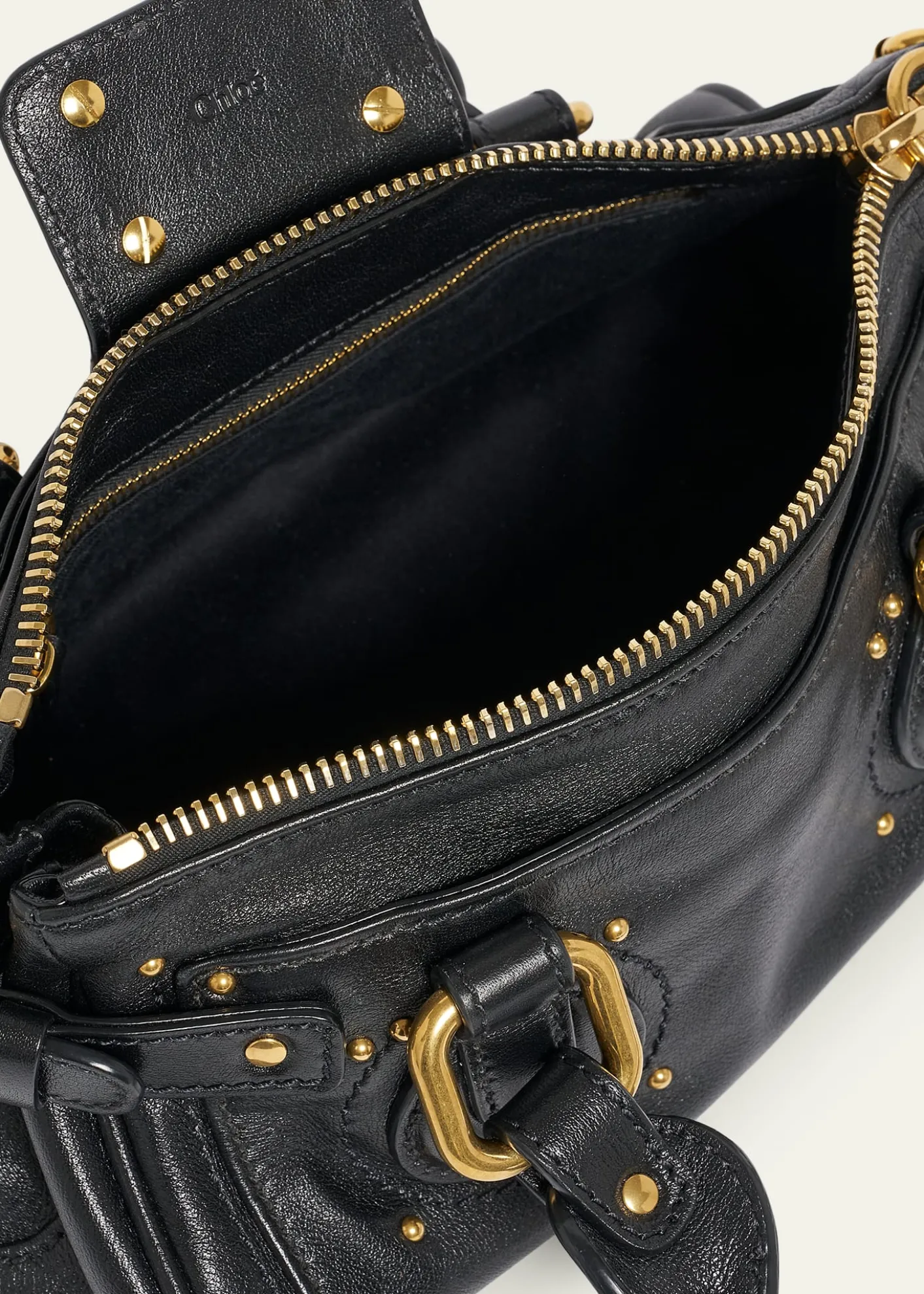 ChloeSmall Paddington Padlock Shoulder Bag in Leather
