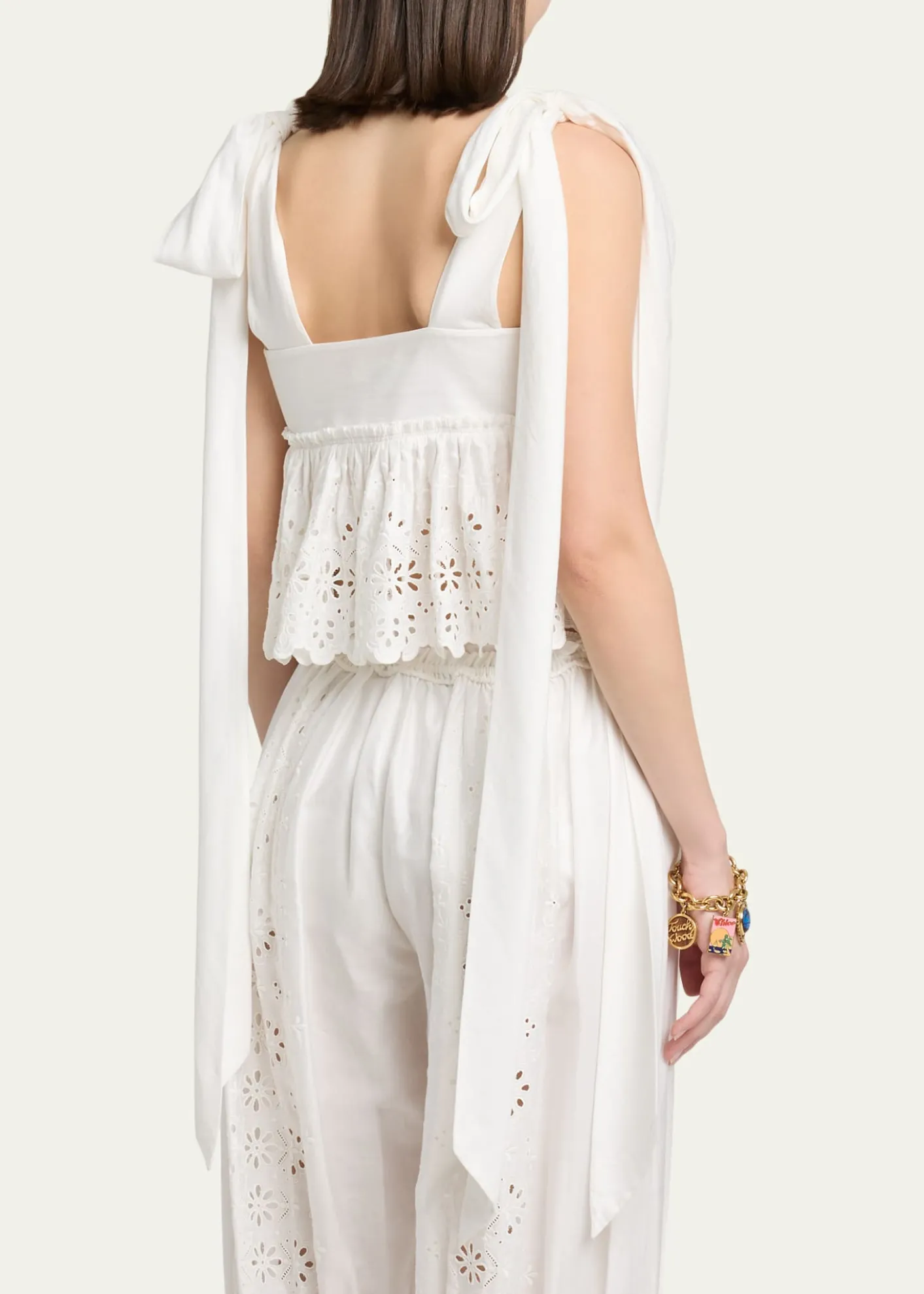 ChloeSoft Cotton Eyelet Top