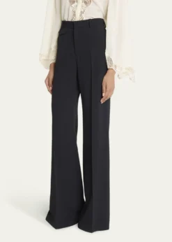 ChloeSoft Crepe Wide-Leg Pants