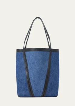 ChloeSpin Medium Tote Bag in Cotton Denim