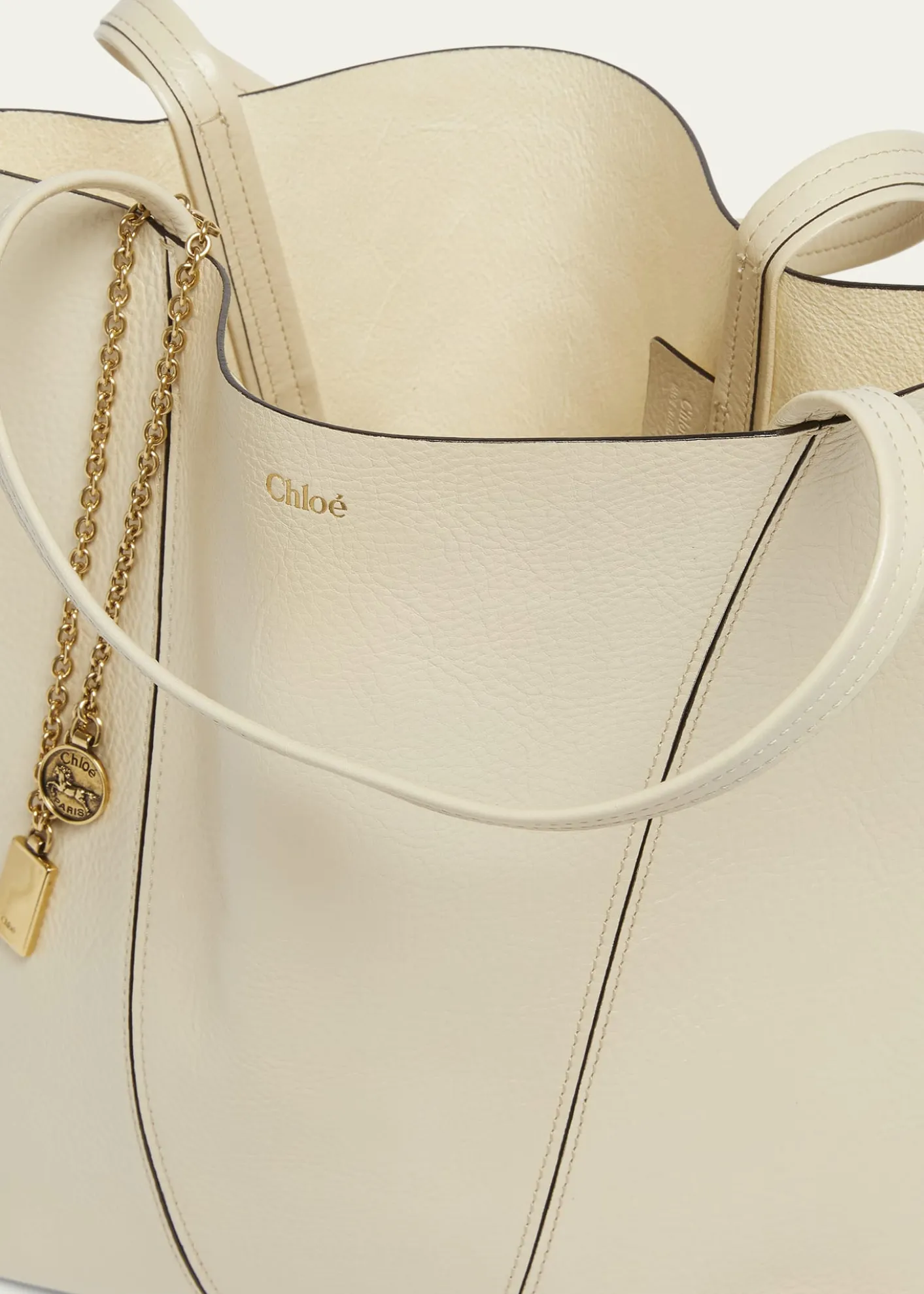 ChloeSpin Medium Tote Bag in Leather
