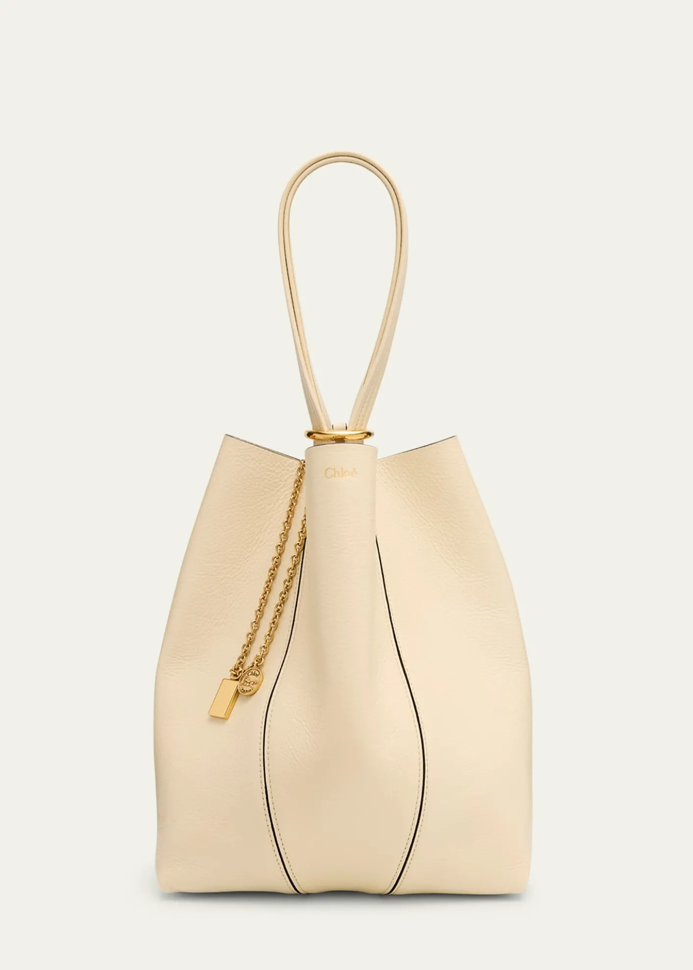 ChloeSpin Medium Tote Bag in Leather