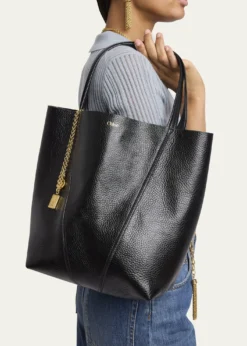 ChloeSpin Medium Tote Bag in Leather