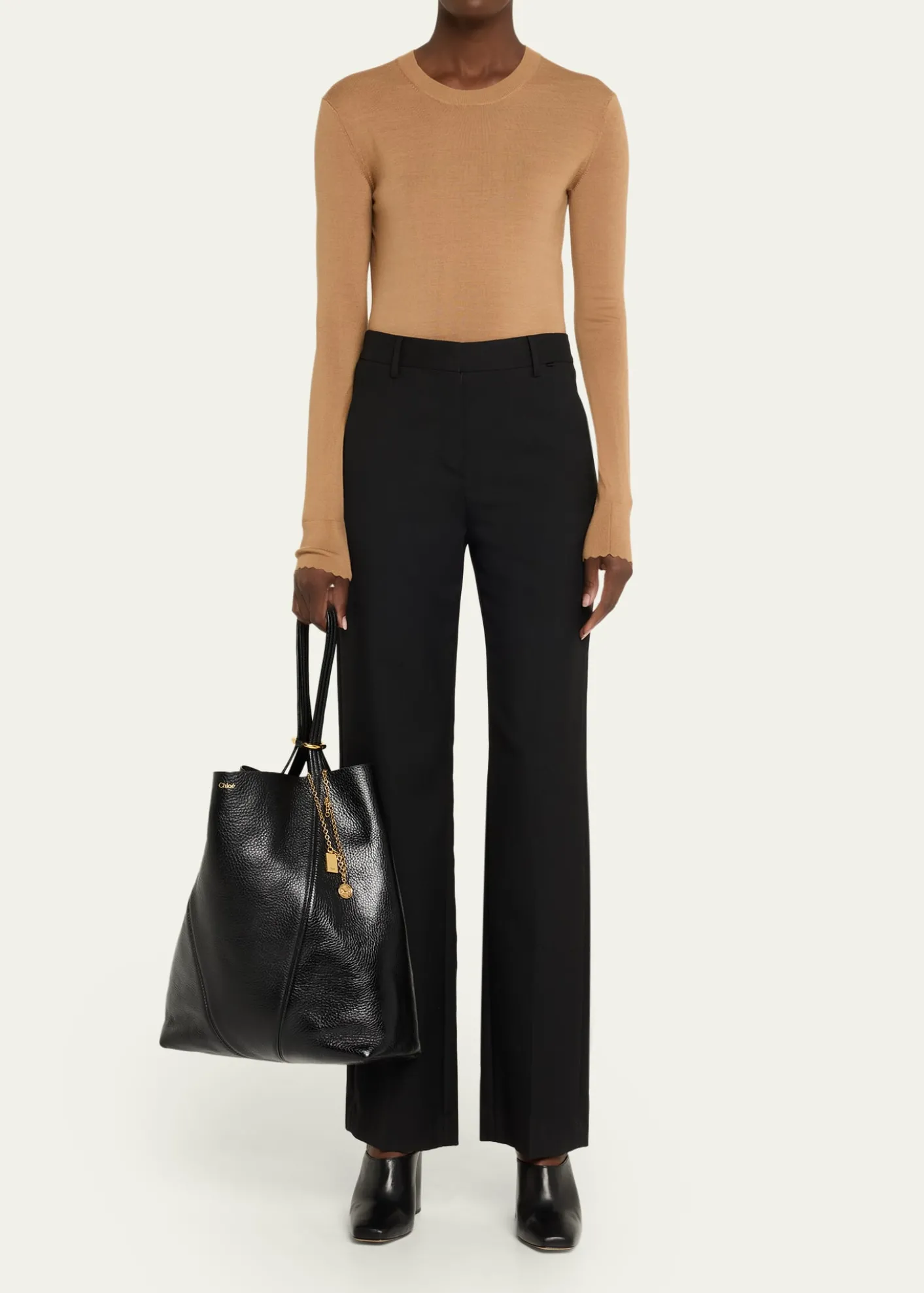 ChloeSpin North-South Tote Bag in Leather