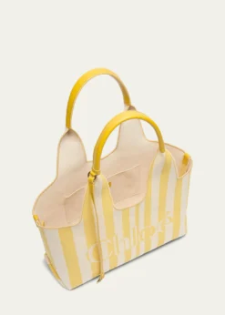 ChloeStripy East-West Jacquard Tote Bag