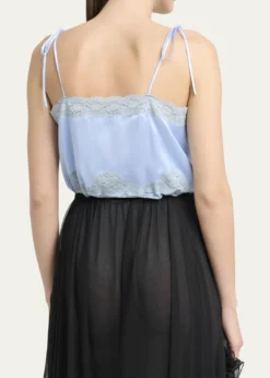 ChloeWashed Silk Satin Tank