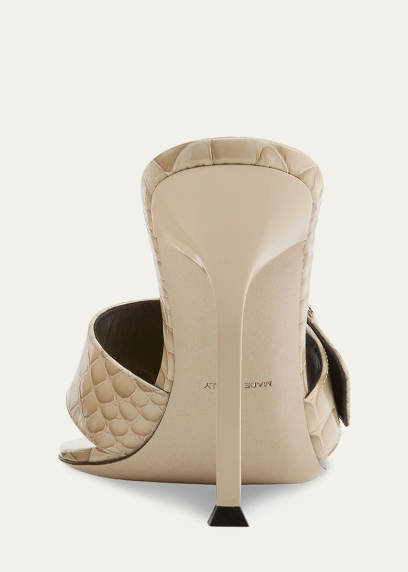 ChristenHelix Croco Buckle Thong Sandals