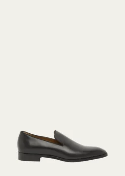 Christian LouboutinMen's Danny Flex Red-Sole Leather Loafers