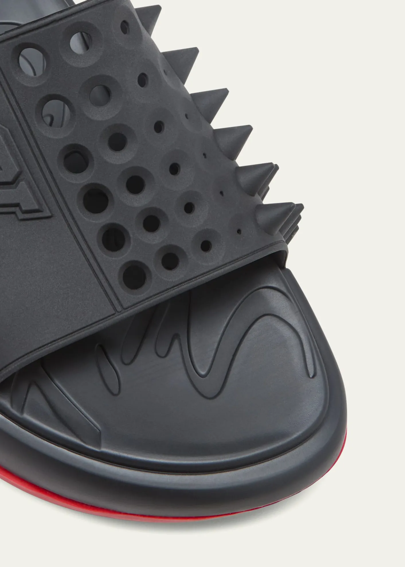 Christian LouboutinMen's Take It Easy Rubber Slide Sandals