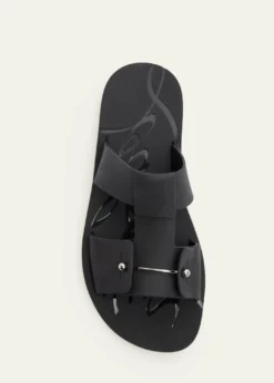 Christian LouboutinMen's Zakouski Flat Rubber Sandals