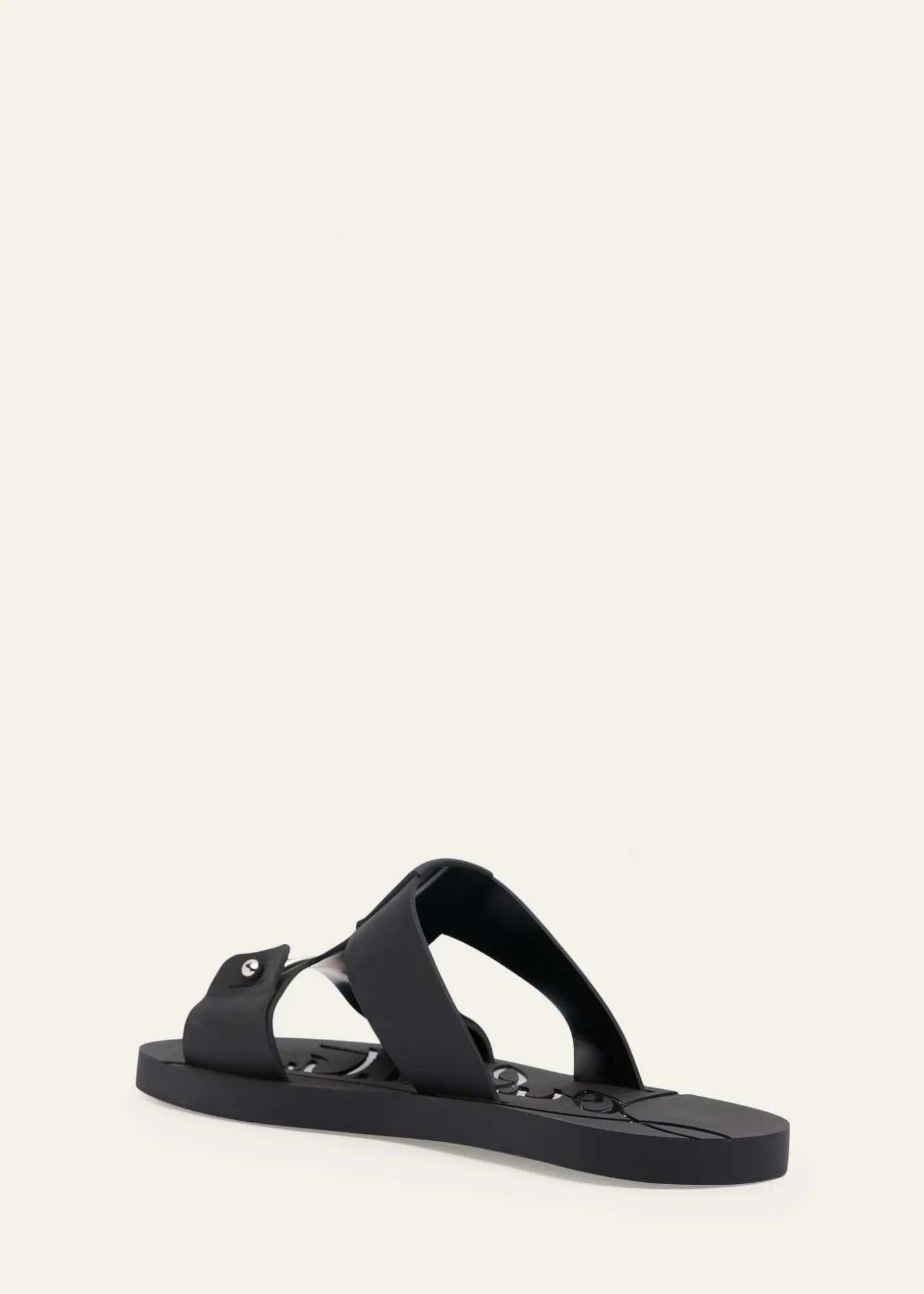 Christian LouboutinMen's Zakouski Flat Rubber Sandals