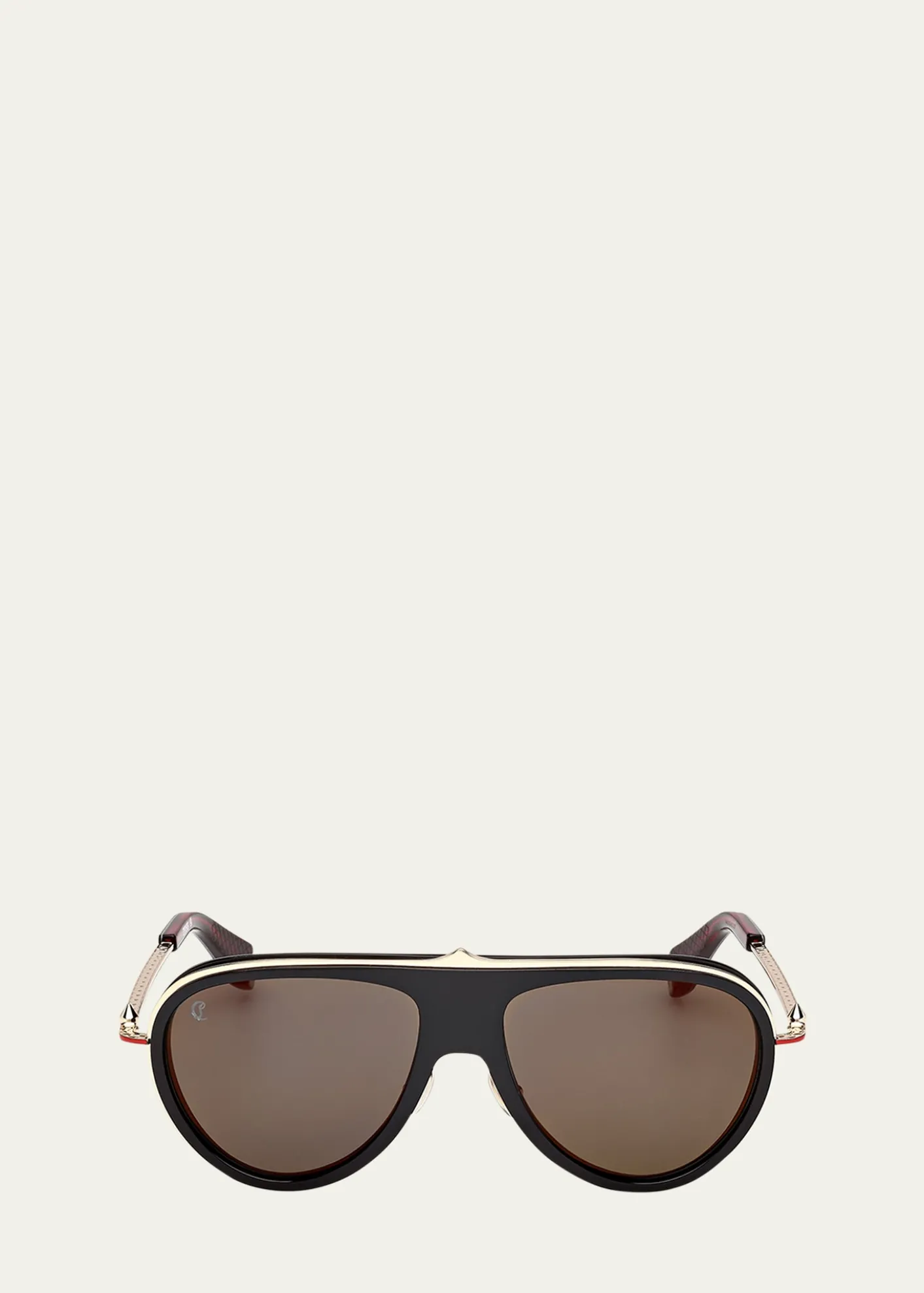 Christian LouboutinAviator Metal Sunglasses