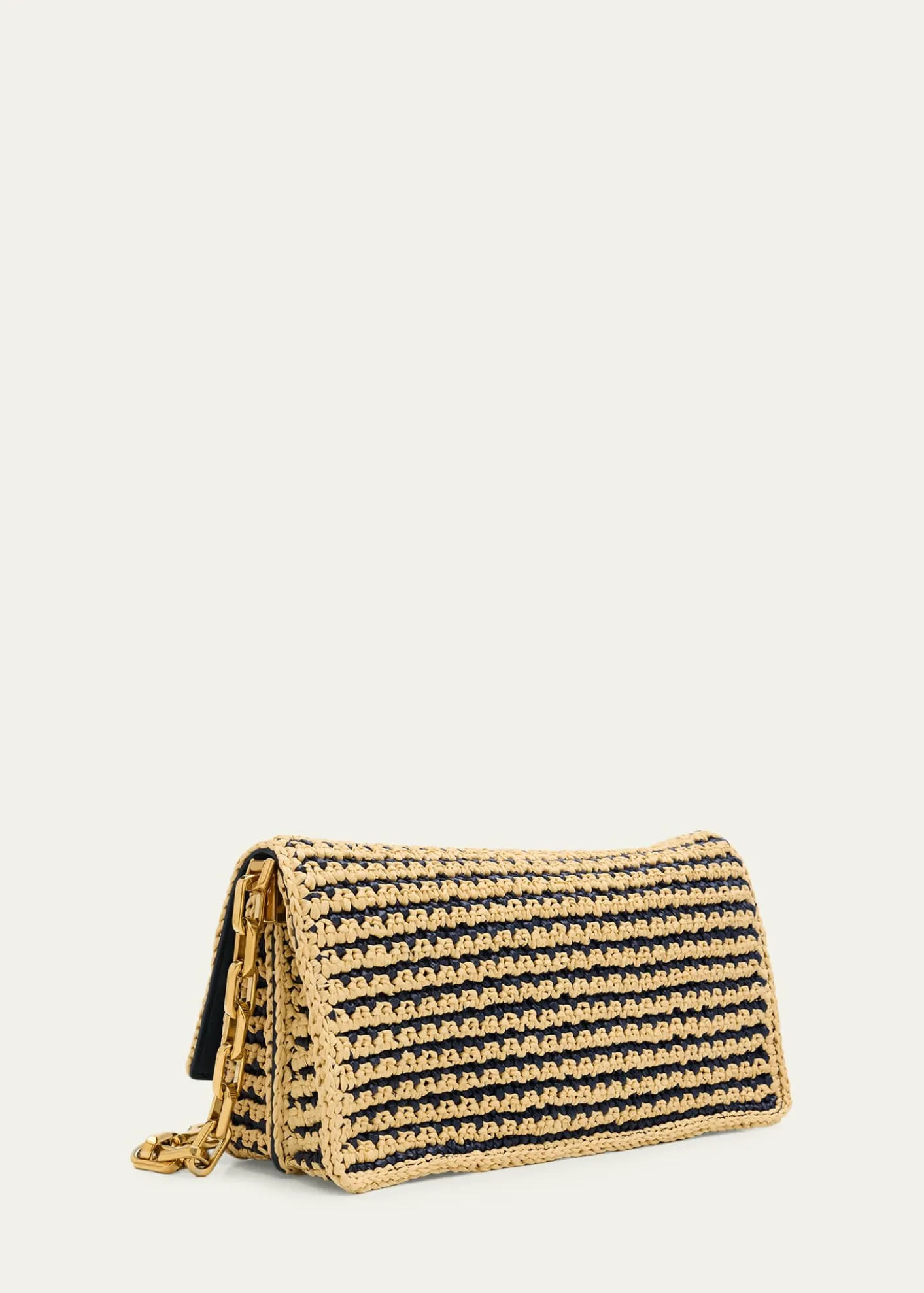 Christian LouboutinBettina Crossbody Bag in Striped Crochet Raffia