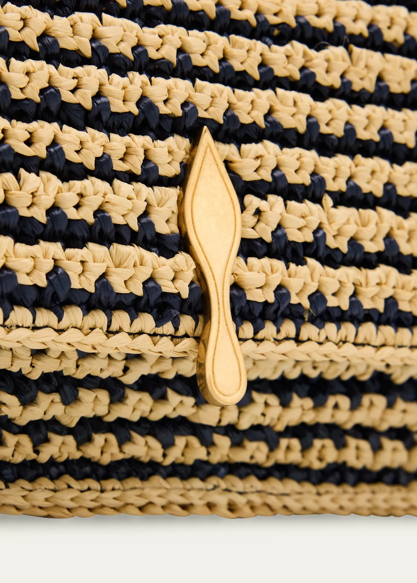 Christian LouboutinBettina Crossbody Bag in Striped Crochet Raffia