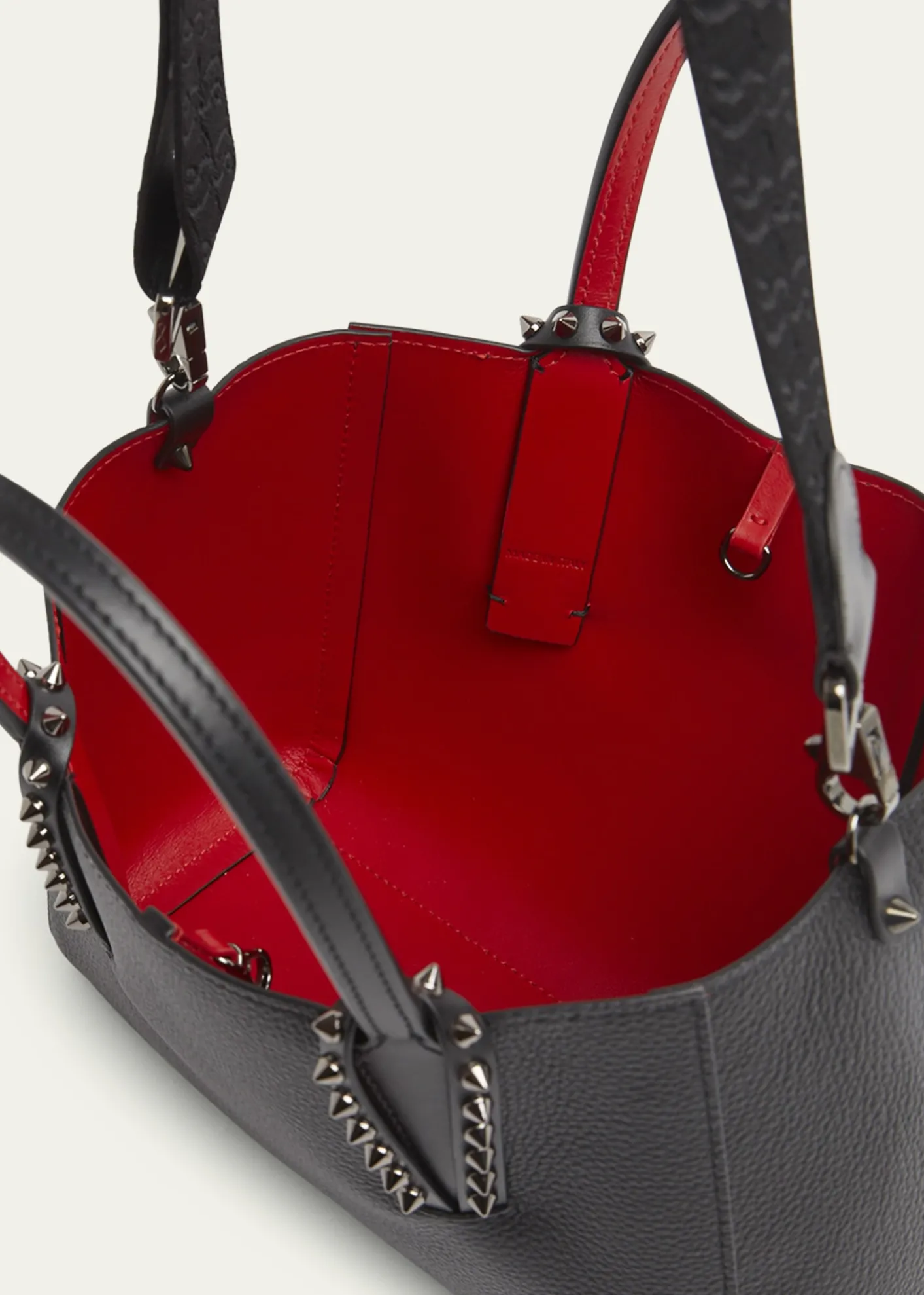 Christian LouboutinCabata Soft East-West Mini Shoulder Bag in Grained Leather