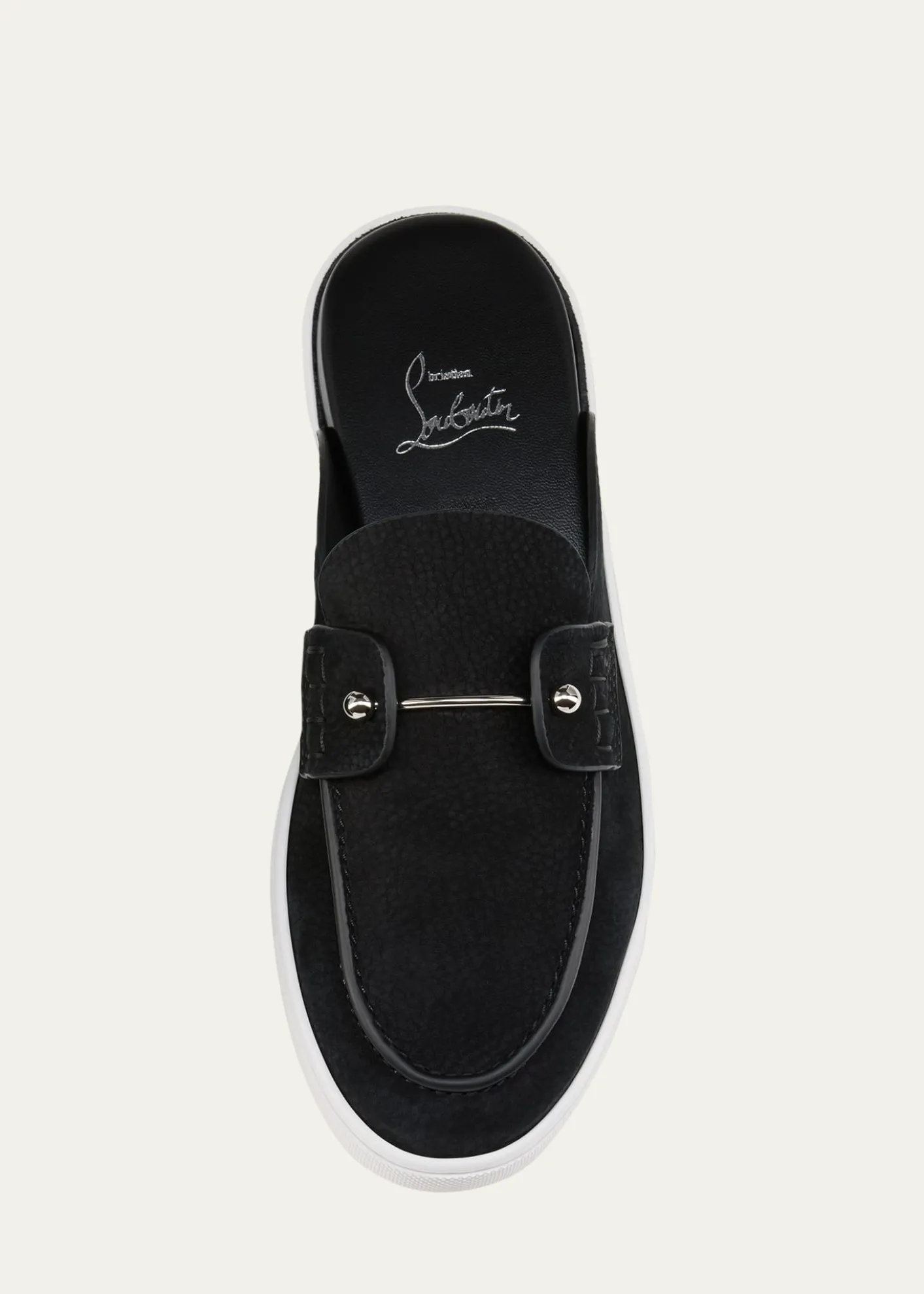 Christian LouboutinChanme Donna Leather Boat Shoe Mules
