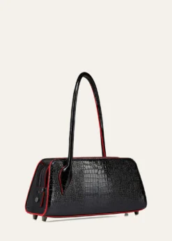 Christian LouboutinEloise Croc-Embossed Leather Shoulder Bag