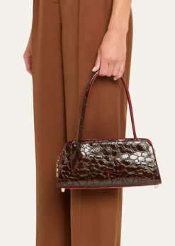 Christian LouboutinEloise Top-Handle Bag in Croc-Embossed Leather