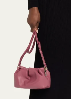 Christian LouboutinEva Mini Pleated Crossbody Bag in Nappa Leather