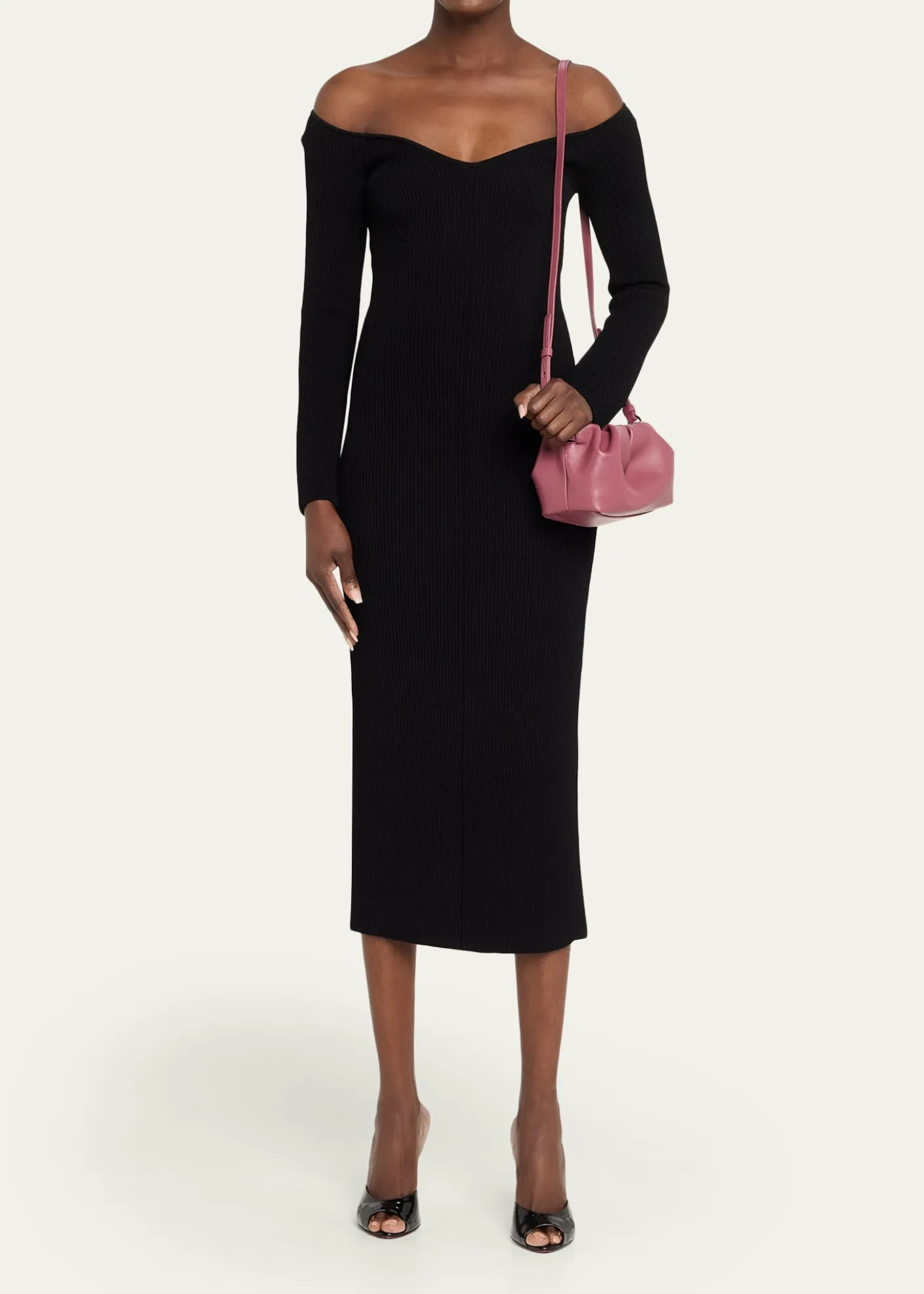 Christian LouboutinEva Mini Pleated Crossbody Bag in Nappa Leather